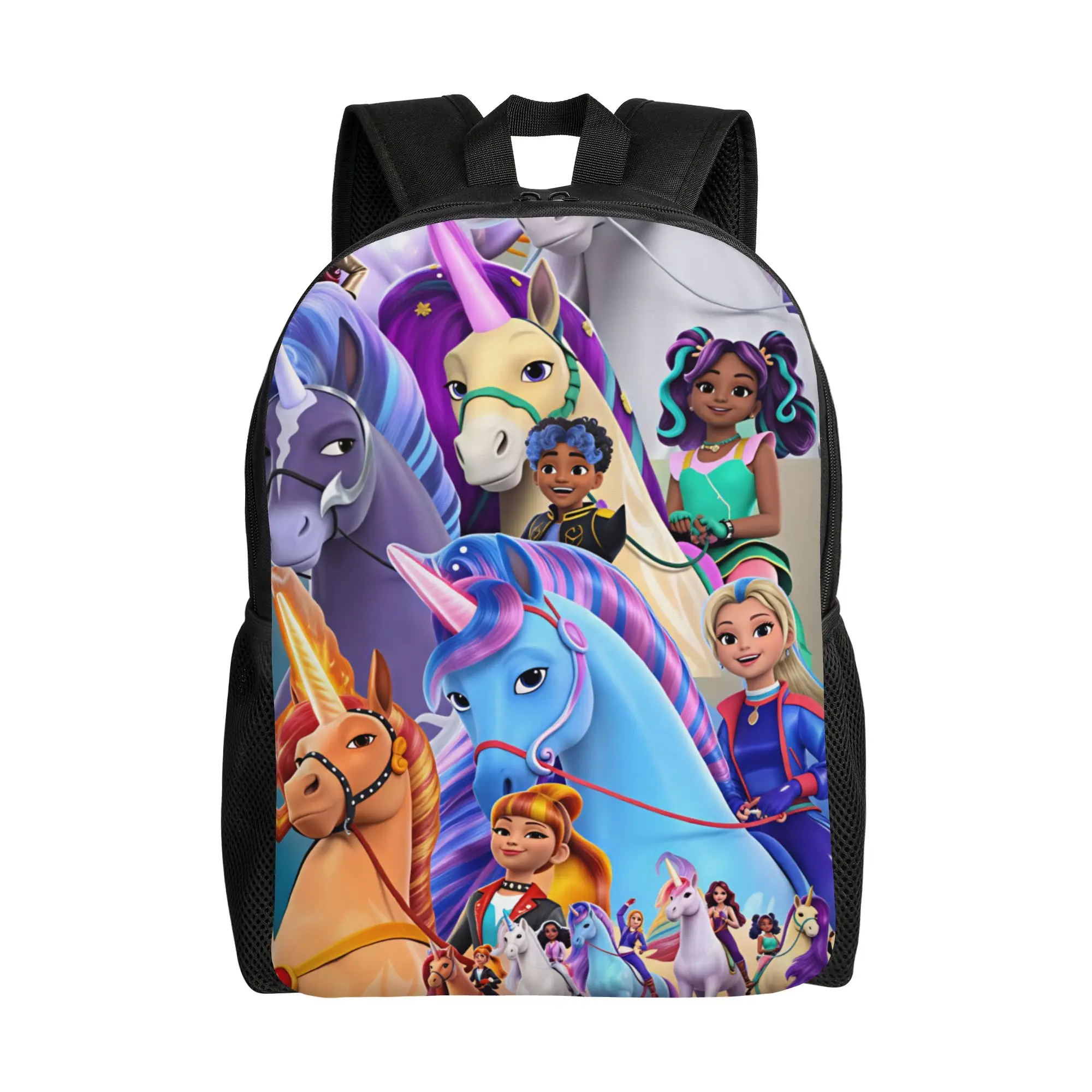 Cute Unicorn  Backpack Male  Soft Backpacks Polyester Style School Bags Travel Design Rucksack