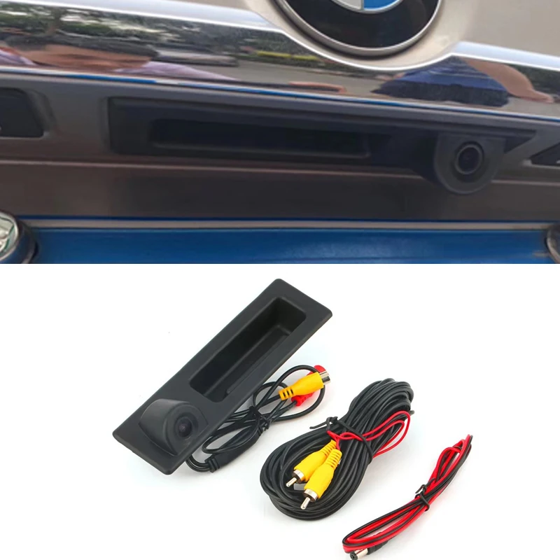 Car Trunk Handle Camera for BMW 3/5 Series X1 X3 X4 F10 F15 F25 F30 F32 F48 Rearview Parking Backup HD Camera