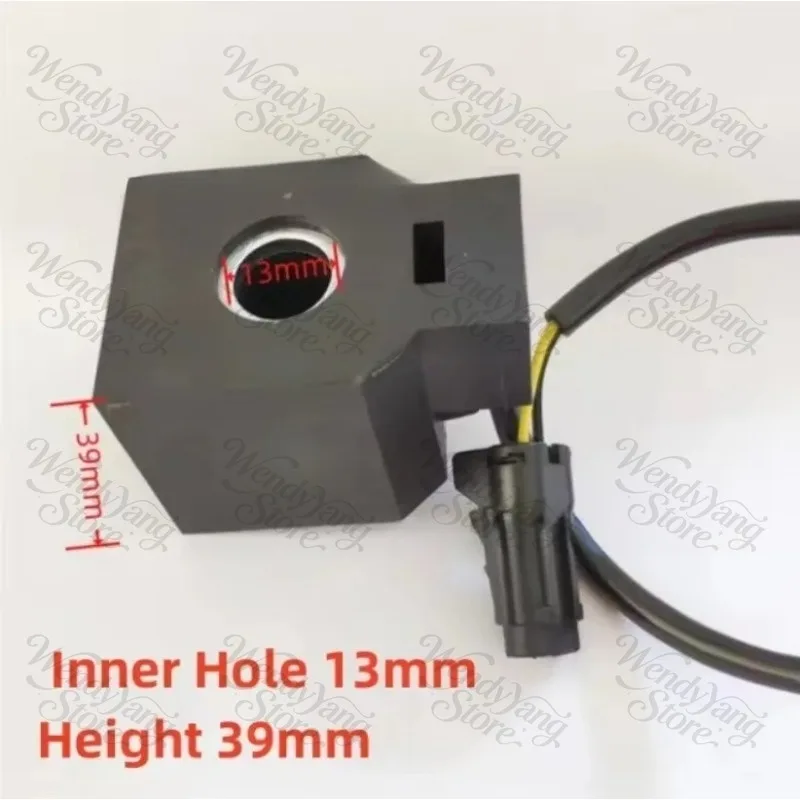 Excavator Pilot Safety Lock Solenoid Coil 13×39mm, Fits R55 R150 R210 R220 R225-5