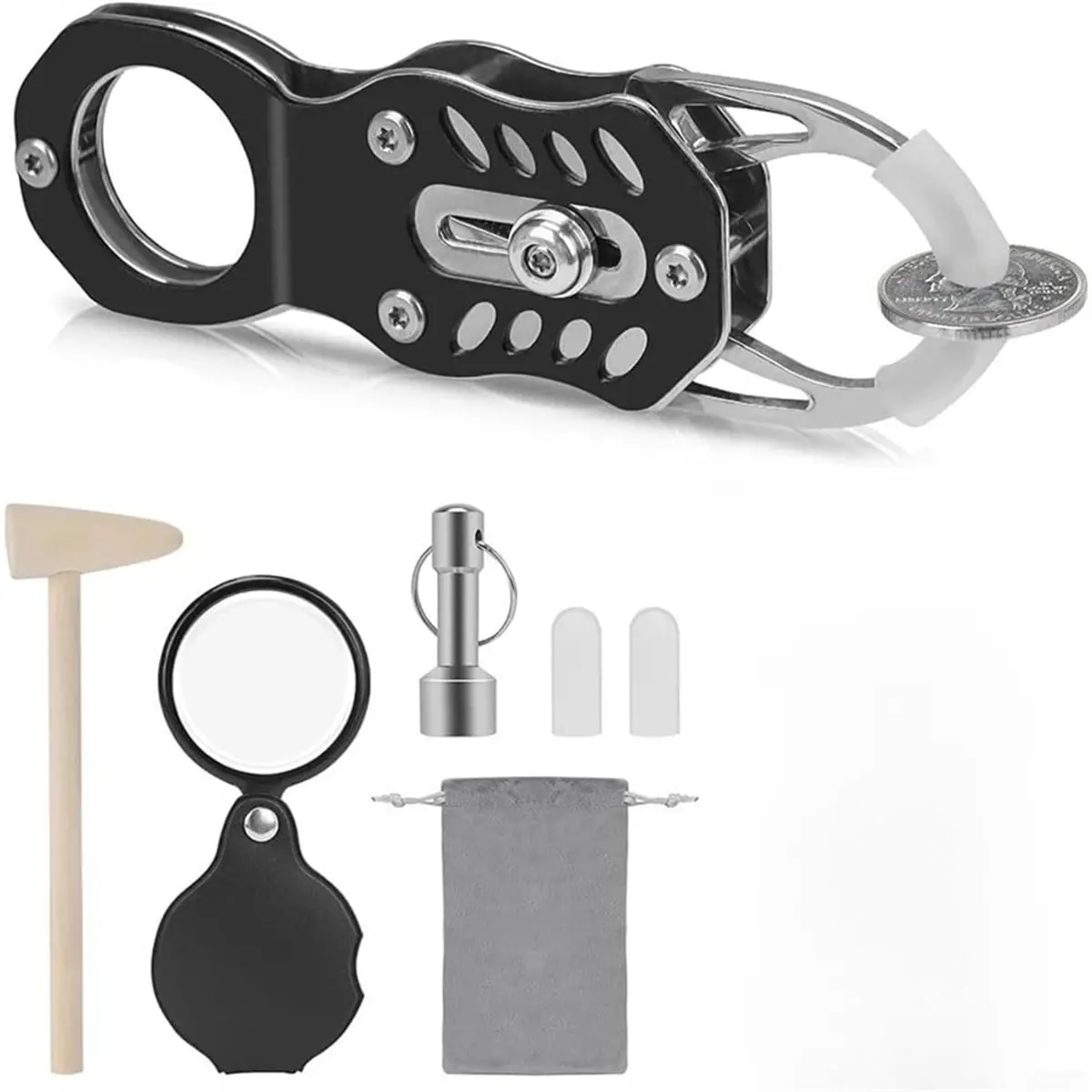 【2026 TOP Global】▼△◑Coin Tester Kit with Resonance Technology for Gold and Silver Authentication, Calipers for 110 Oz to 10 Oz C