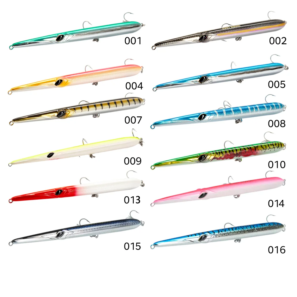 Hunthouse Needle Stylo 210 160mm/180mm/205mm Pencil Fishing Lures Long Casting Stickbait Floating&Sinking For Seafishing Tuna