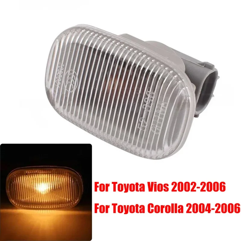 

Для Toyota Corolla 2004 2005 2006 Vios 2002 2003-2006 Автомобильное переднее крыло, боковой габаритный фонарь, указатели поворота, галогенная лампа 12 В