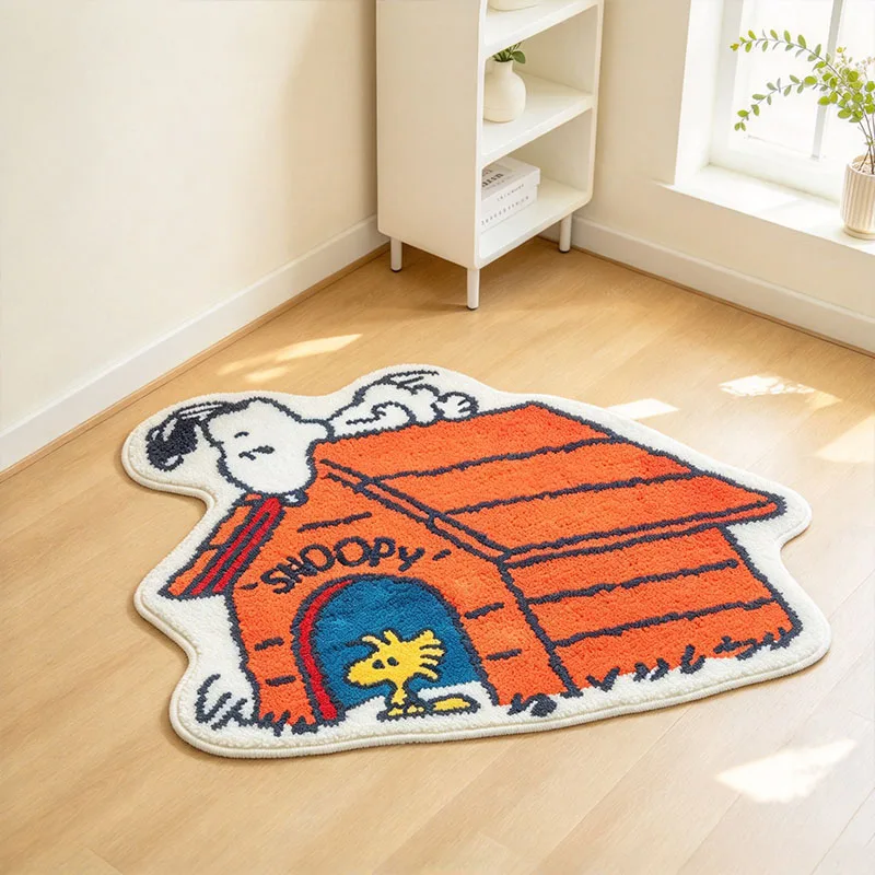 Snoopy Floor Mat Cartoon Non Slip Water Absorbent Doormat Bathroom Bedroom Carpet Home Decor Christmas Gifts