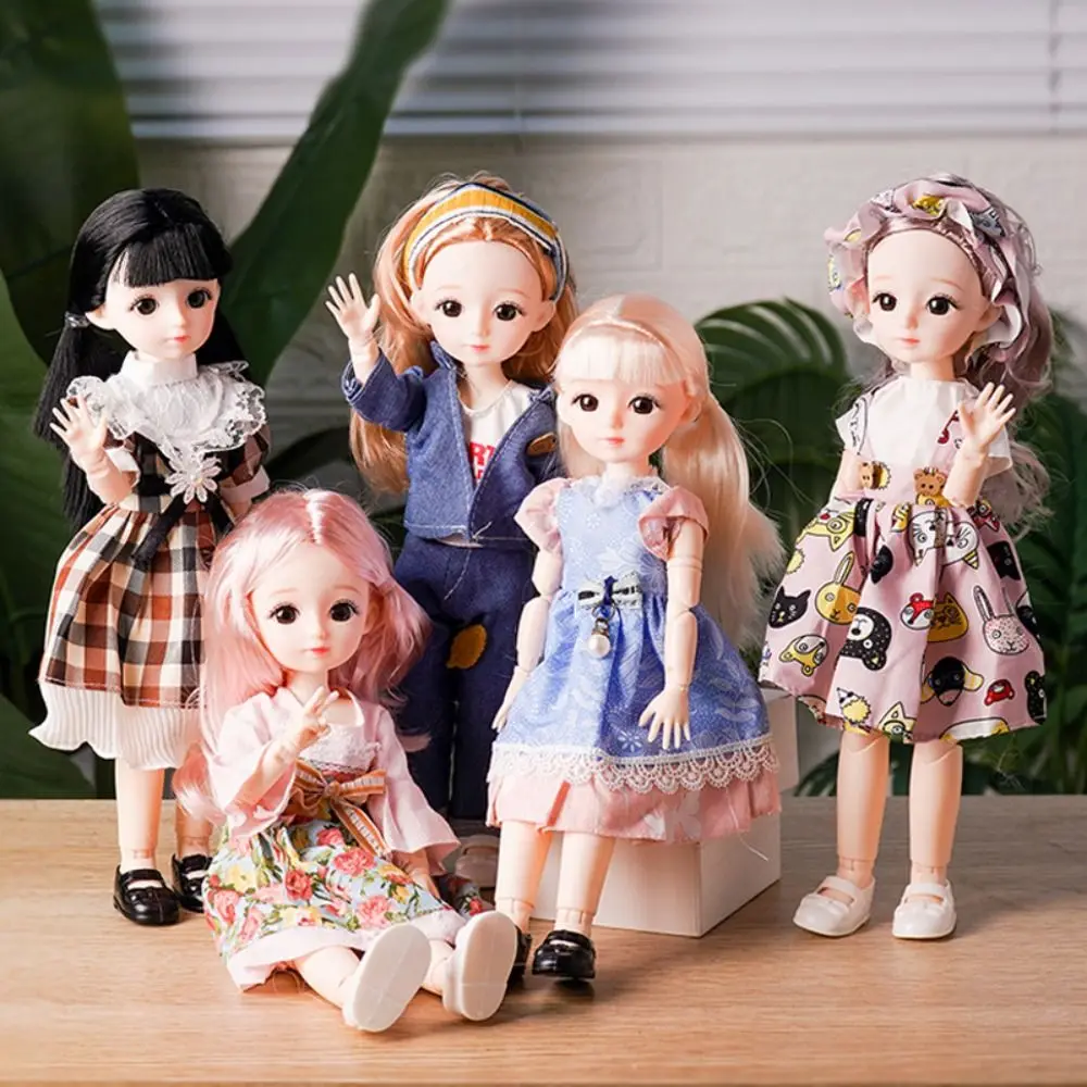 1/6 SD 30cm Bjd with Clothes Long Hair with Wig Make Up Princess Dress Up BJD Attractive Eyes Anime Princess Makeup Ball Joint