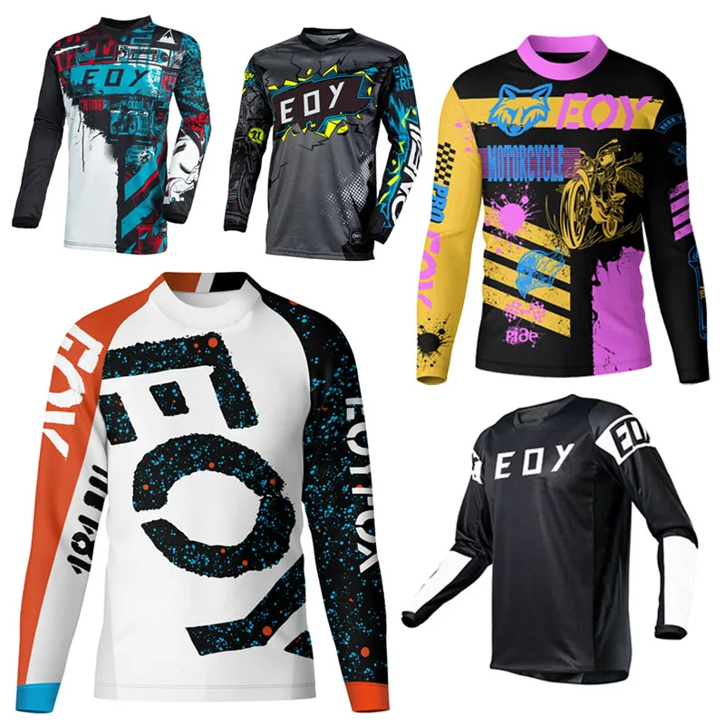 2027 Neues Herren-Radtrikot Schnelltrocknend Motocross-Jersey Downhill-Mountainbike DH-Shirt MX Motorradbekleidung Ropa für Herren MTB T-Shirts