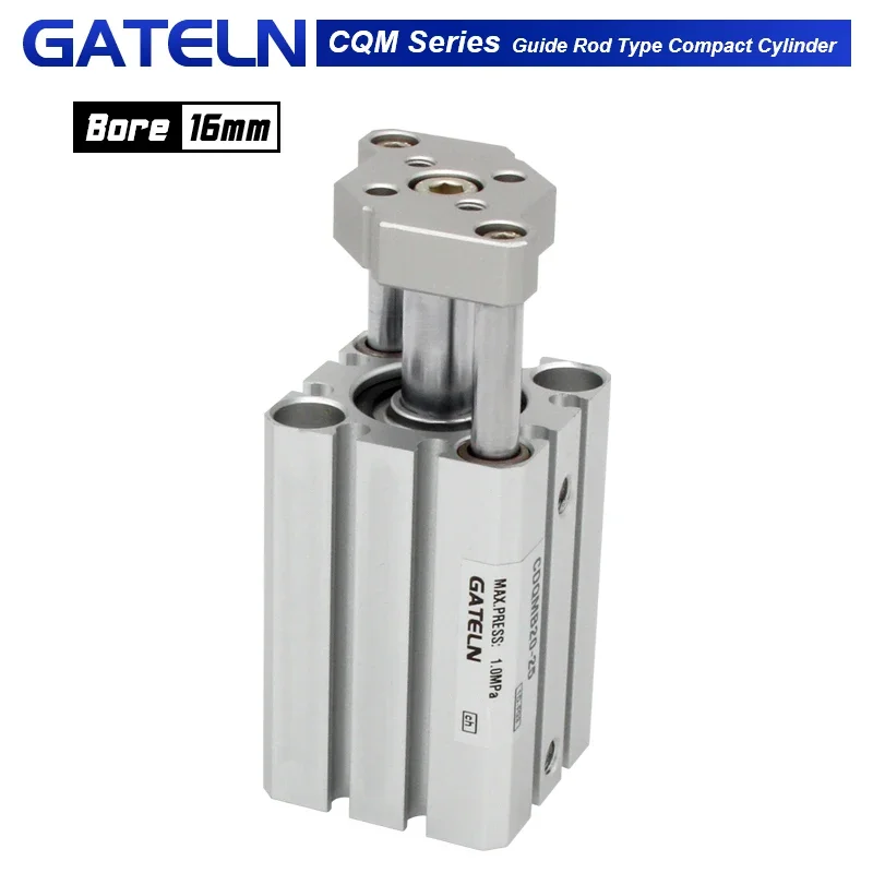 

CQMB16 CDQMB16 Направляющий стержень для воздушного цилиндра Компактный ход цилиндра 5/10/15/20/25/30/35/40/45/50 мм