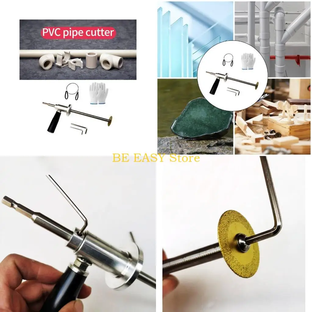 E28F Inside Pipe Cutter for PVC Pipe Adjustable Depth Cutter for Plumbing Projects Cutter for PVC Plumbing Accessories