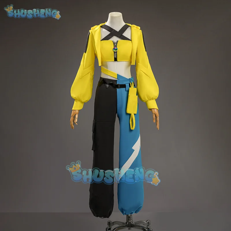 

Z-A Canari Cosplay Costume Uniform Halloween Carnival Party Christmas Play Role Clothes Clothing for Women Shusheng