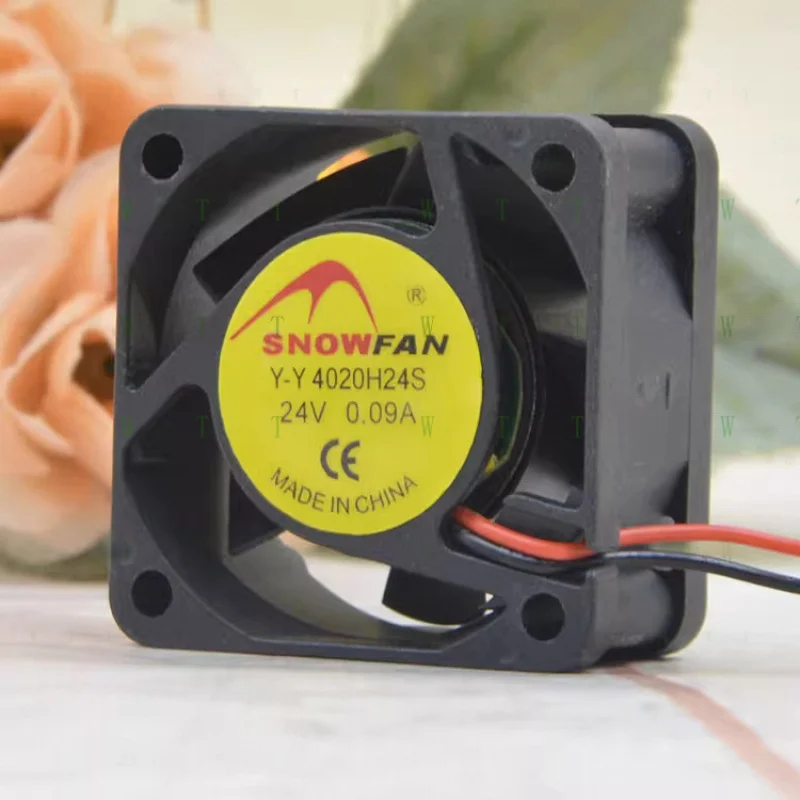 

H 1 PCS FOR SNOWFAN Fan Y-Y 4020H24S DC24V 0.09A 4020 4CM 2 Wire cooling fan