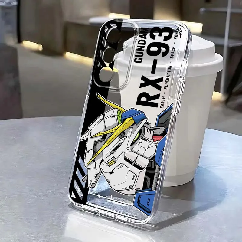 

Anime G-Gundams Mecha Cartoon For Samsung Galaxy S26 S25 S24 S23 S22 S21 S20 Edge Plus Ultra FE 5G Transparent Soft Phone Case