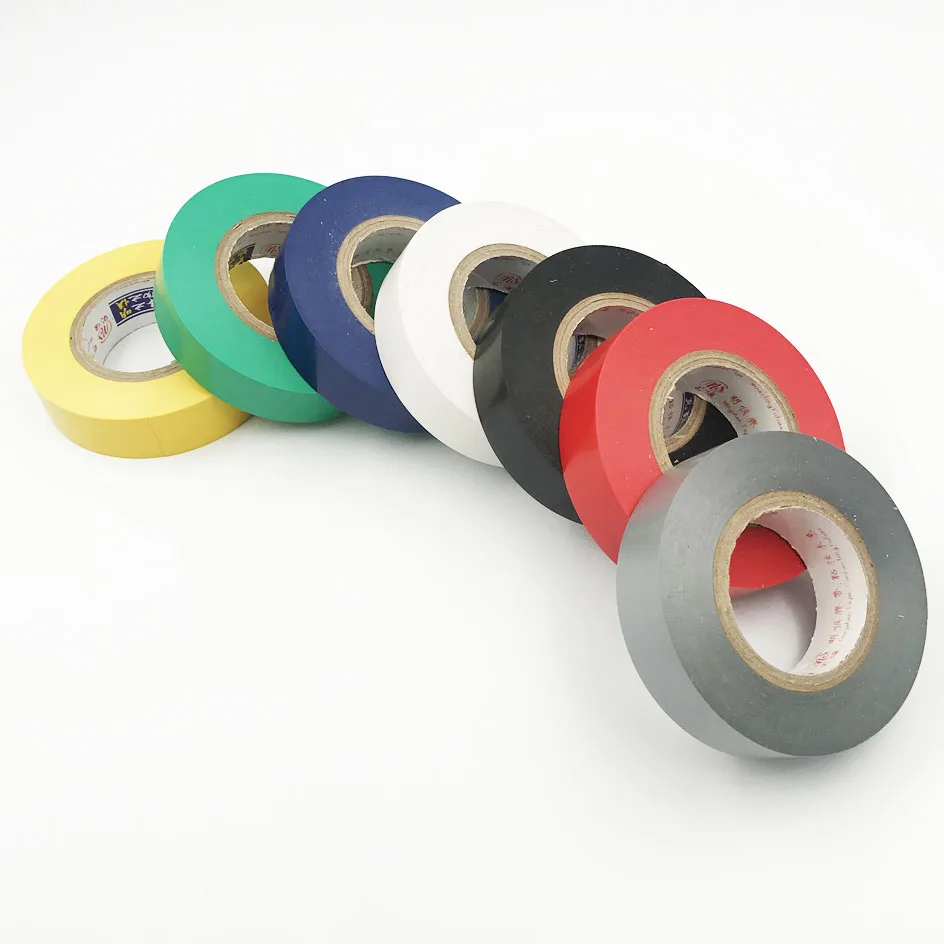 17mm Wide 18M Long High-grade PVC Electrical Tape  600V High Voltage Electrical Tape Waterproof Self-adhesive Tape