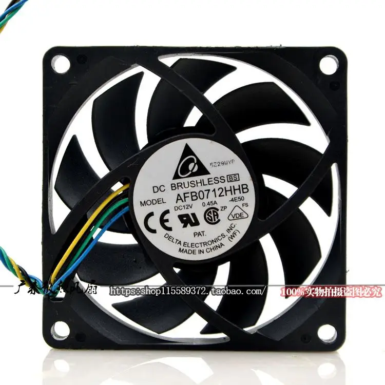 

НОВЫЙ ОРИГИНАЛЬНЫЙ AFB0712HHB-F00 12 В 0,45 А 7015 70x70x15 мм ОХЛАЖДАЮЩИЙ ВЕНТИЛЯТОР РАДИАТОР