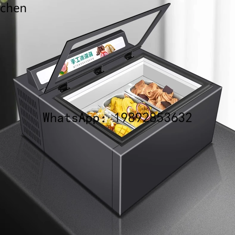BB  ice cream display cabinet small desktop ice cream freezer