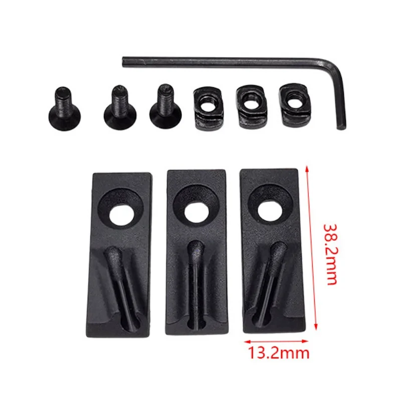 3PCS Arson Machine Cable Management Tatical Toy Gun MLOK Wire Guide System For PEQ DBAL M300 M600 Flashlight Switch Cable Clip