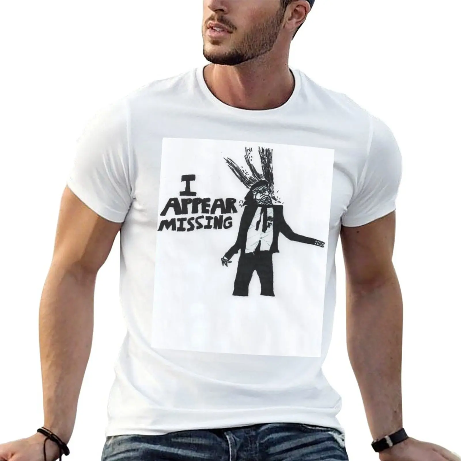 Queens Of The Stone Age- I Appear Missing T-Shirt Plus Size Lightweight Top