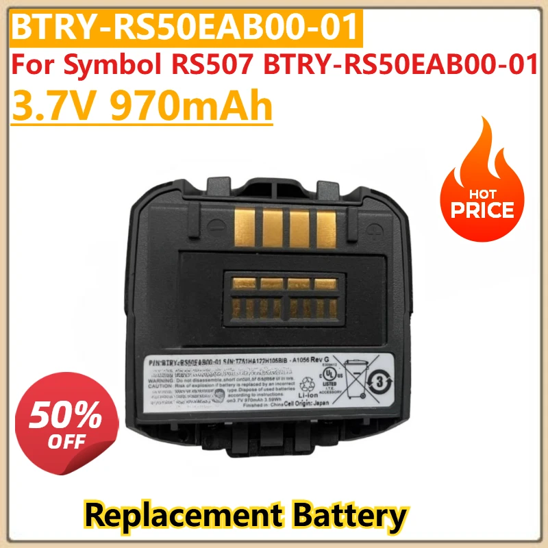 

New Battery 3.7V 970mAh For Symbol RS507 BTRY-RS50EAB00-01