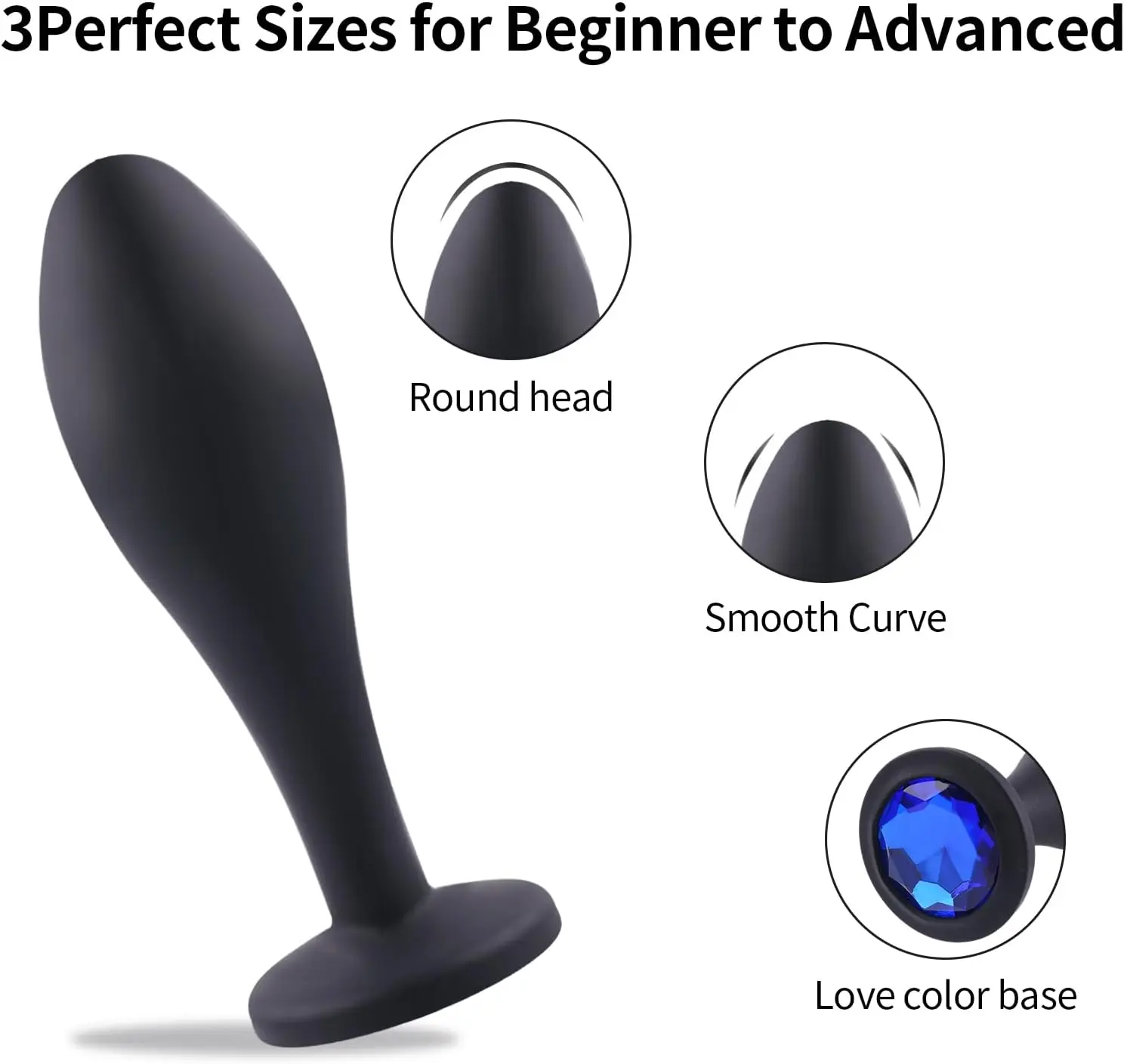 S/M/L Sexy Toys Anal Plug Butt Vibrator Women/Men Soft Silicone Erotic Anal Plug Training Adults Sex Toys for Couple Women Gay