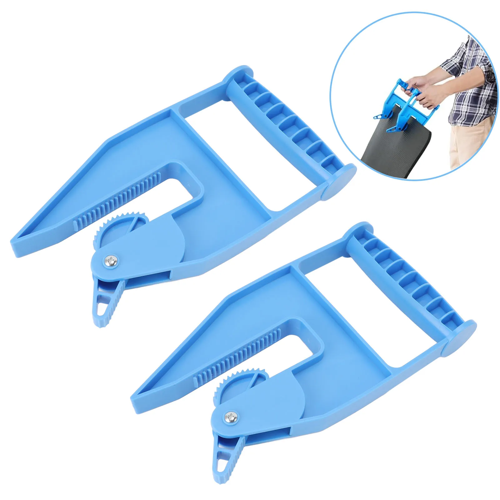 

Набор из 2-х эргономичных инструментов для перемещения матов, прочные приспособления для переноски матов для конюшен, тренажерных залов, прицепов