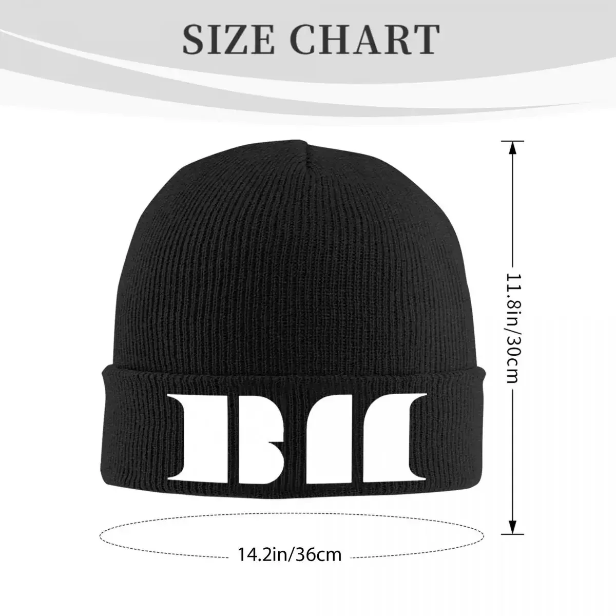 B-BABY-MONSTERS LOGO Beanie Hats Bonnet Hats Men Women Retro Kpop Knit Hat Winter Pattern Elastic Caps