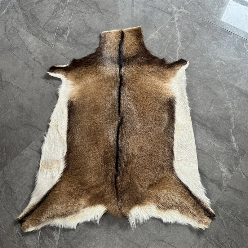 Free Shipping Natural Color Real Goat Fur Skin for Floor Rugs