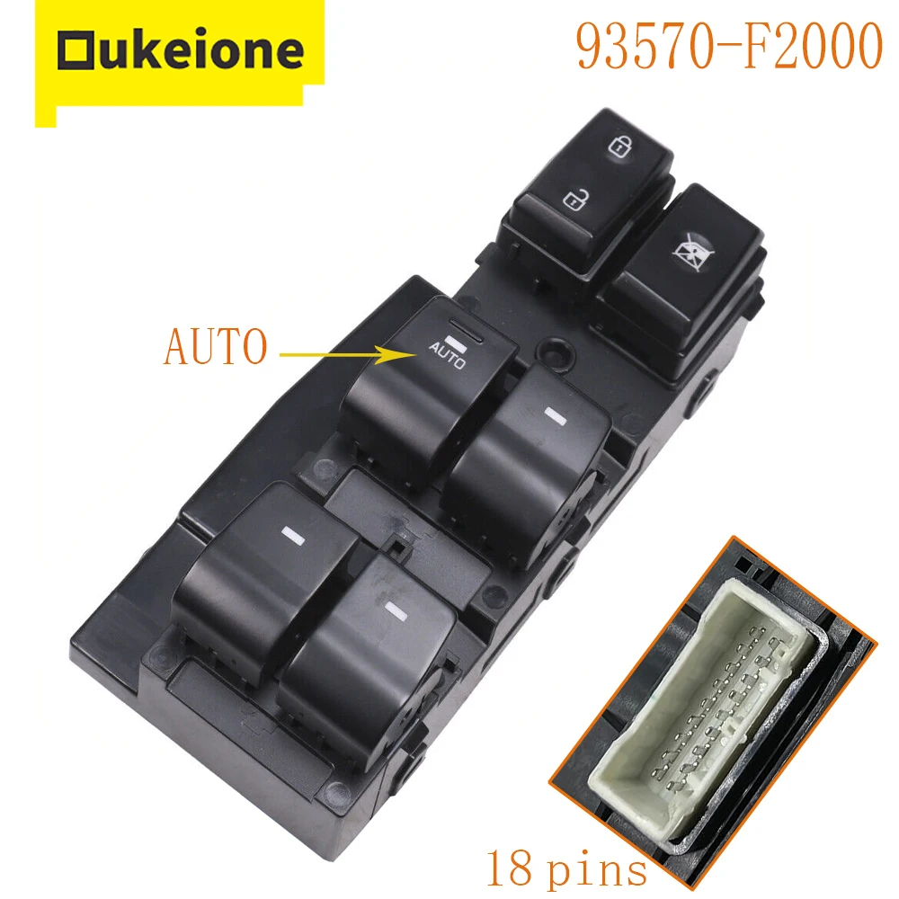 93570-F2000 93570F2000 For Hyundai Elantra 2017 2018 2019 2020 Power Master Window Control Switch lift Button Car Accessories