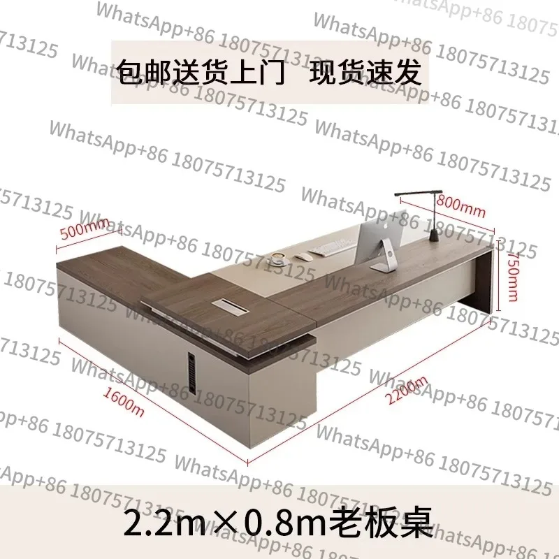 XXBrown  Executive Office Desk Luxury Strong Luxury Modern Office Desks Standing White