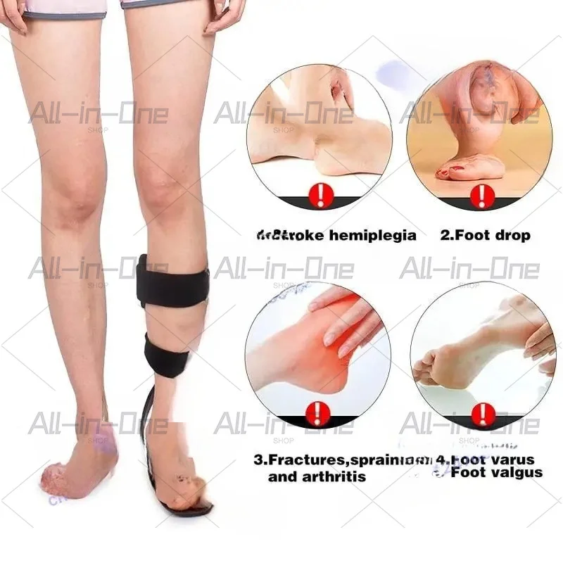 Aluminum Fixation  Ankle Foot  Foot Drop Brace Support For Men Women