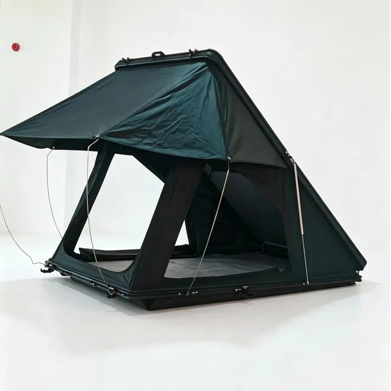 Hard Shell Hydraulic Car Rooftop Tent 2 Person Waterproof Four-Season Quick Automatic Opening UV Protection Roof Top Tent
