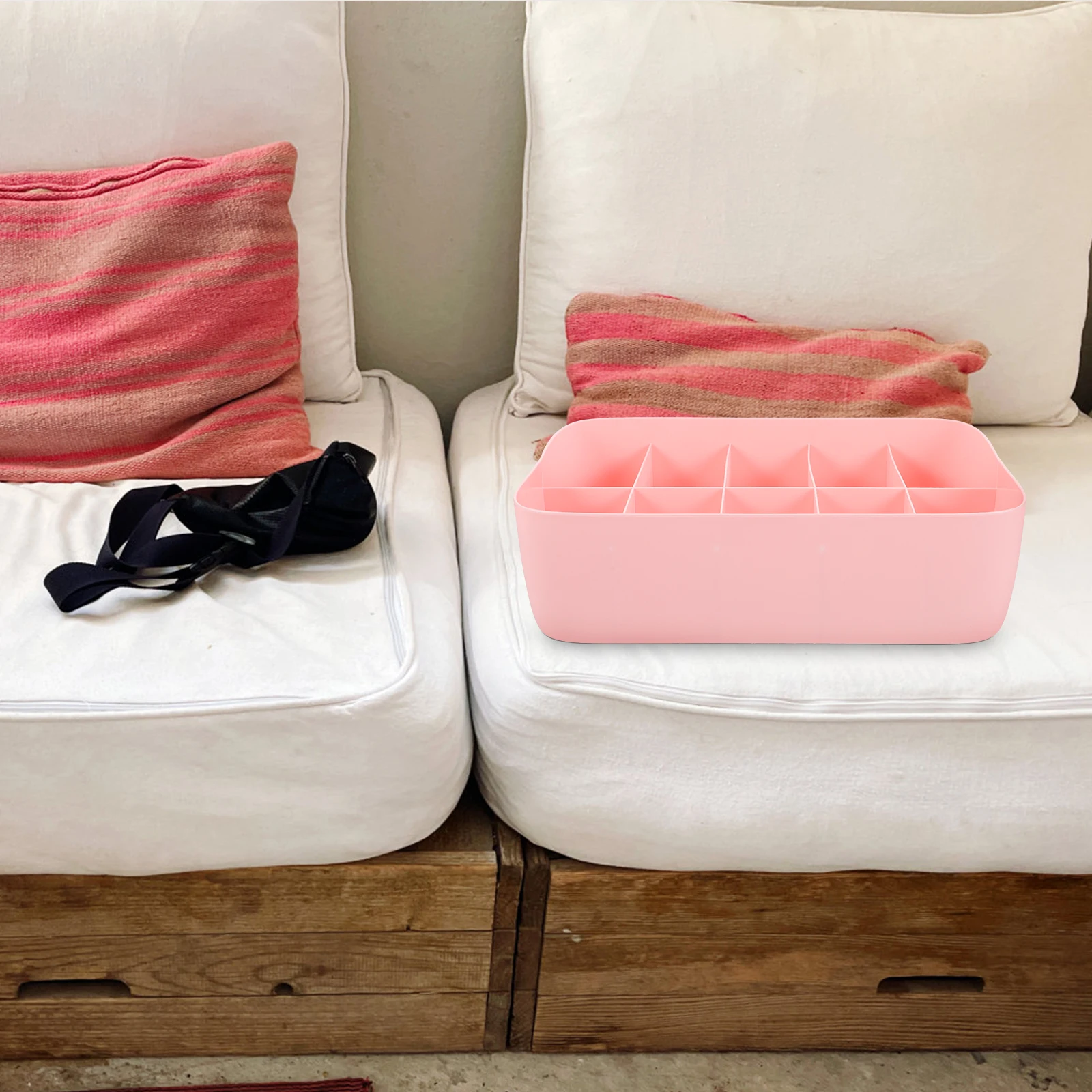 

Underwear Storage Bra Organizer Panty Basket Underwear Storage Box Stackable Container Plastic Bedroom
