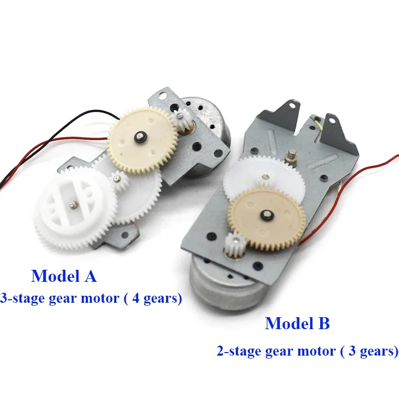 Small Panel Type Micro 300 Plastic Gear Reduction Motor DC 3V 40RPM/ 250RPM Slow Speed 2-stage/ 3- Stage for Generator