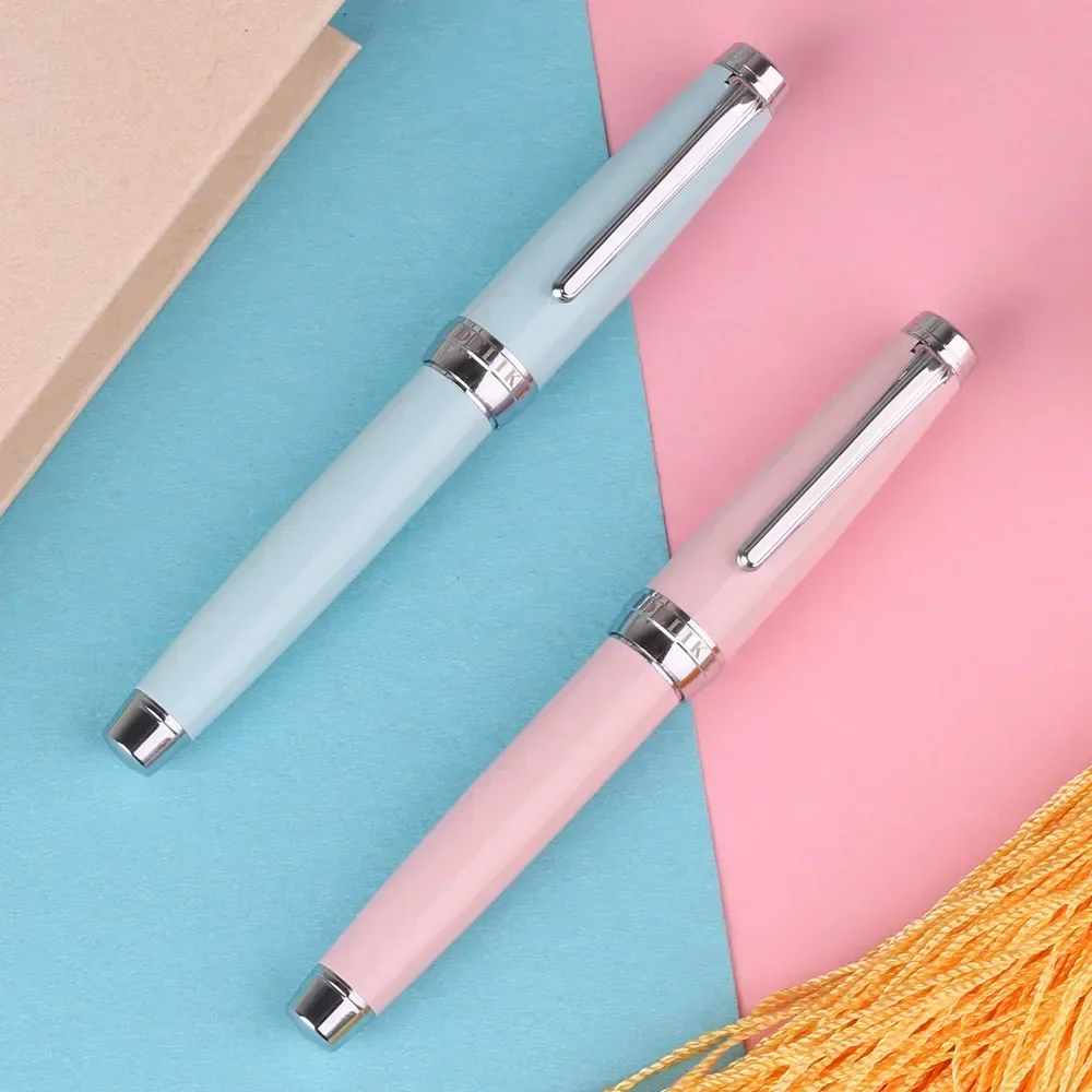 

Majohn DELIKE Crescent Moon 3 Metal Fountain Pen Iridium EF0.38mm/Bent Nib 0.6mm Office School Stationery Writing Smooth Art Pen