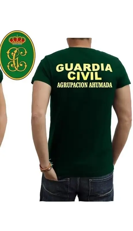 Spain Civil Guard Agrupacion Ahumada Group T-Shirt Short Sleeve Casual 100% Cotton Shirt