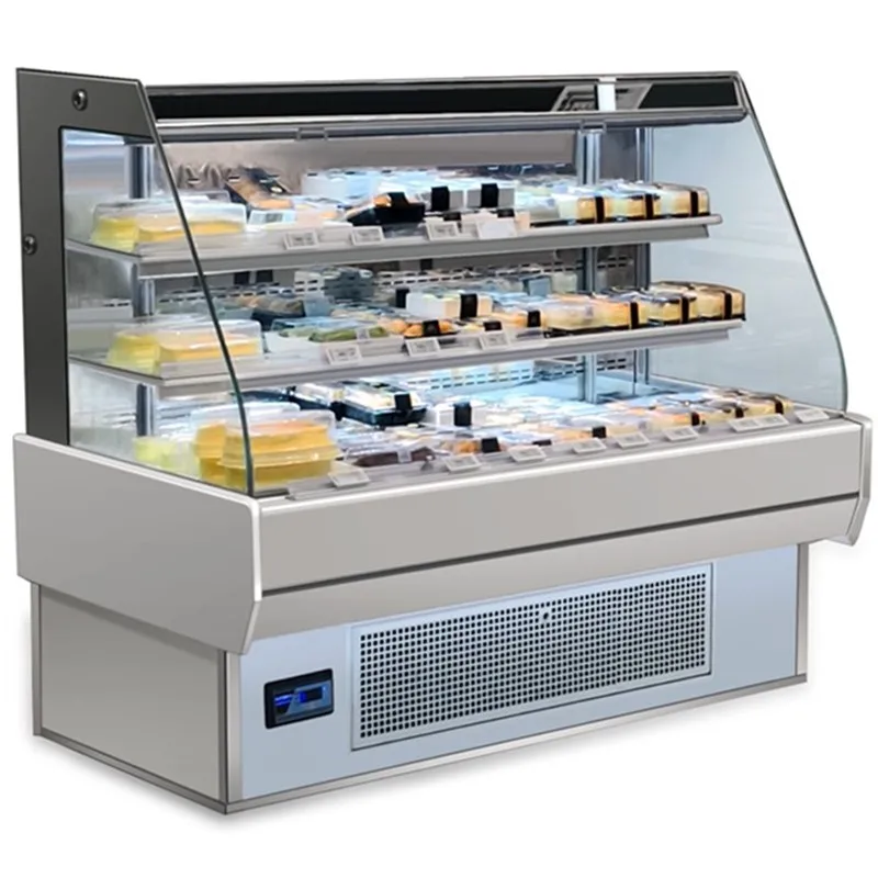 Supermarket Cake Refrigerator Equipment Transparent showcase Fruit Cake Display Fridge Price