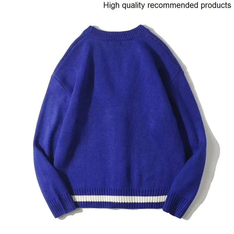 マッチングカラー冬 V ネック新しいセーターメンズルーズカジュアルニットセータージャケット