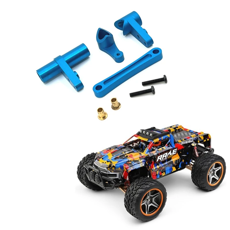 Metalowy zespół kierowniczy do Wltoys 104009 104016 104018 12401 12402-A 12403 12404 12409 części zamienne