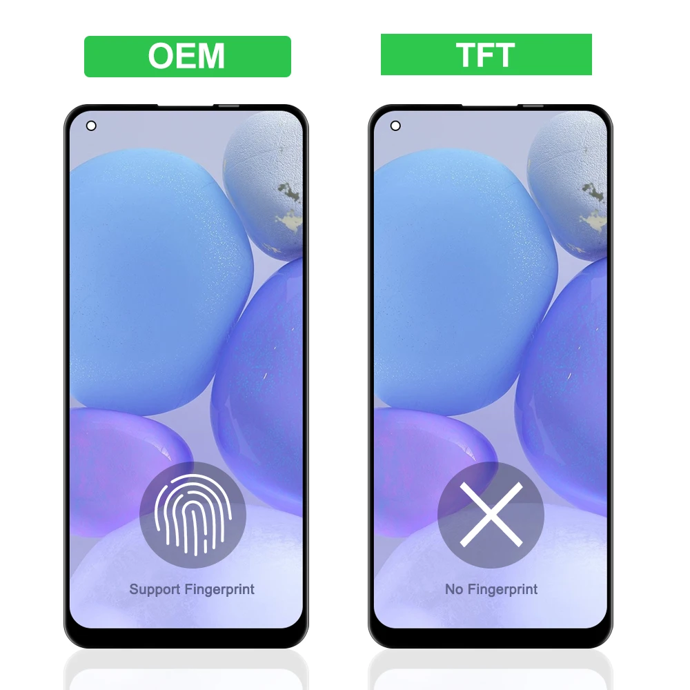 tft Realme 7 Pro Display Screen, for OPPO Realme 7 Pro RMX2170 Lcd Display Digital Touch Screen with Frame Assembly Replacement