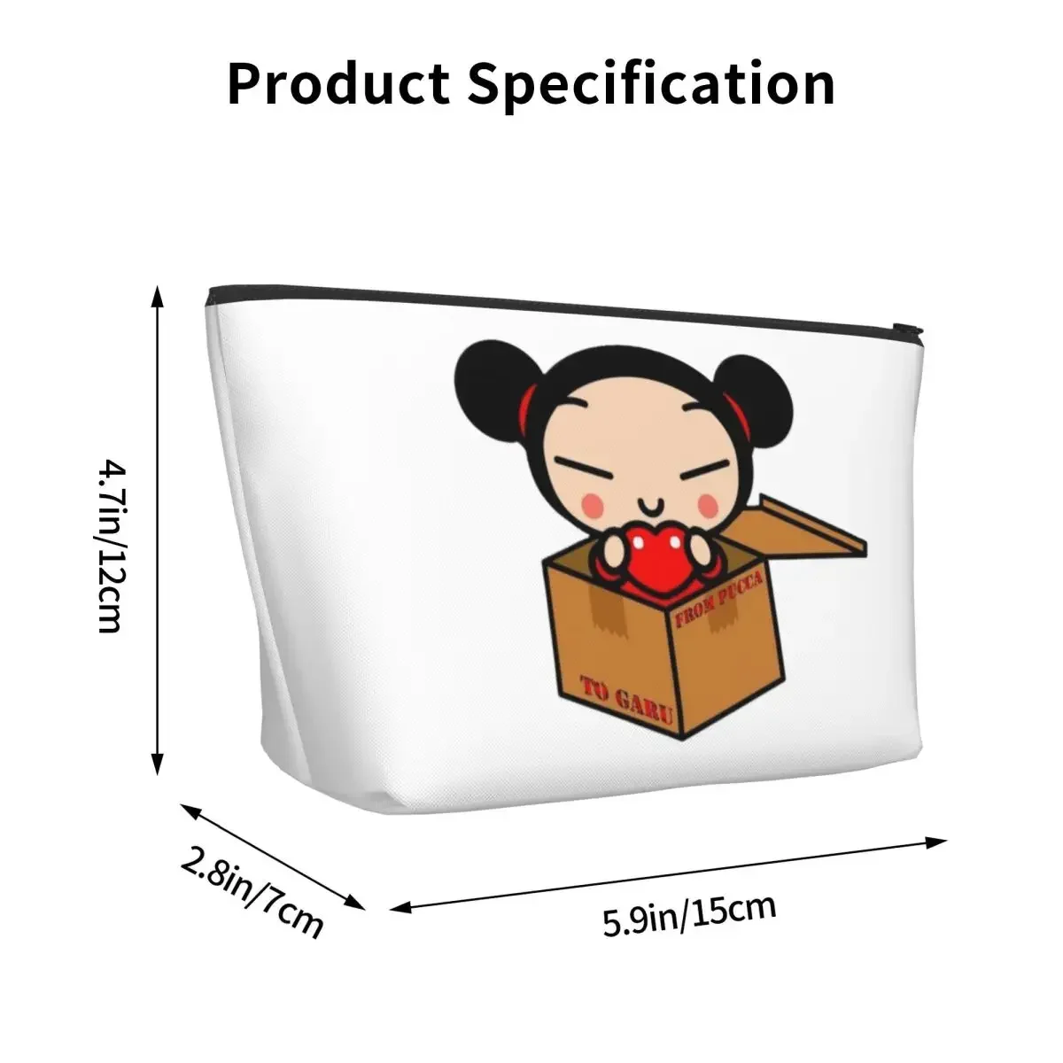 Pucca Travel Cosmetic Bag Makeup Bag Storage Bag Cosmetic Case Cosmetics Organizer For Women Ladies Gift