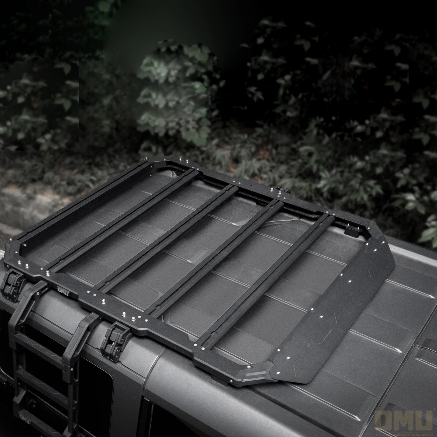 

OMU Genesis Aluminum Luggage Cargo Carrier For Bronco Aluminum Roof Rack With Cross Bar