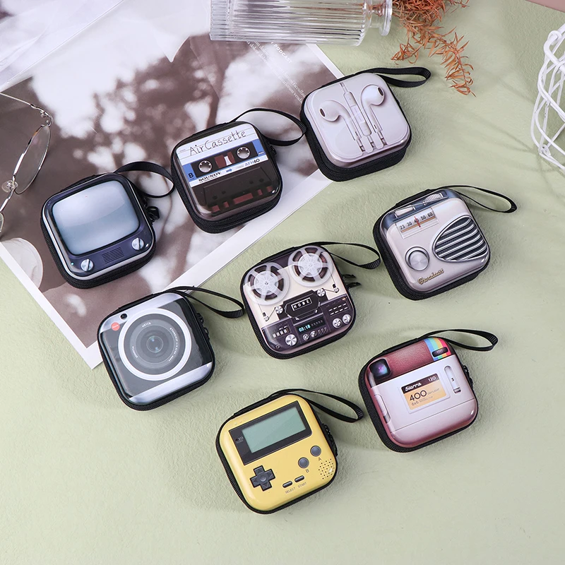 1 Pc Cute Student Coin Purse Retro Musical Instruments Design Wallet Holder For Girls Portable Cute Small Storage Box