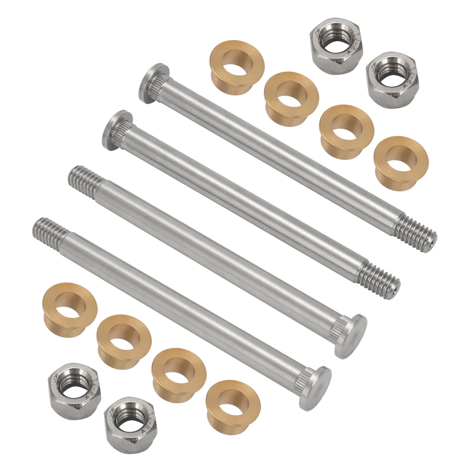 Para Ford Truck F100 F150 F250 F350 Bronco 1973-1979 puerta delantera piezas izquierda y derecha 1 par Kit de reparación de pasadores y bujes de bisagra de puerta