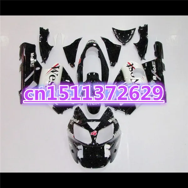 TOP quality Black west For KAWASAKI ZX12R 2002 2003 2004  NINJA  ZX-12R 02 03 04 05 06 Fairing set  ZX12R 02-04 ZX-12R 02-06-Dor