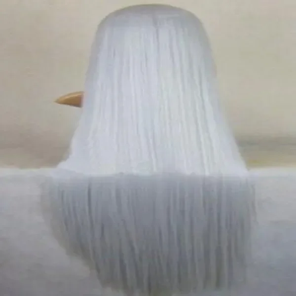 100cm Supper Long Silver Gray Straight Cosplay Dress Party Costume Hair Wig