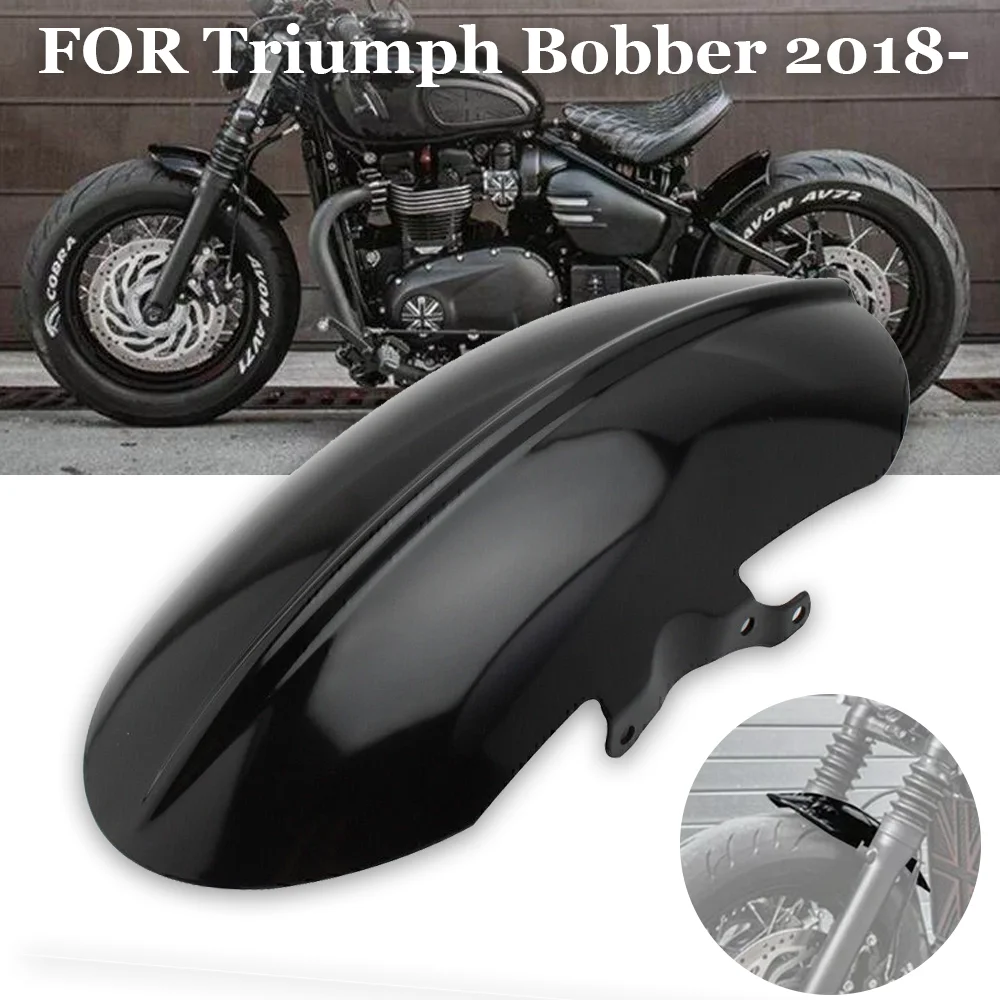 

For Triumph Bobber Bonneville Speedmaster 1200 2018- Cafe Racer Motorcycle Short Front Fender Mudguard Fairing Chopper