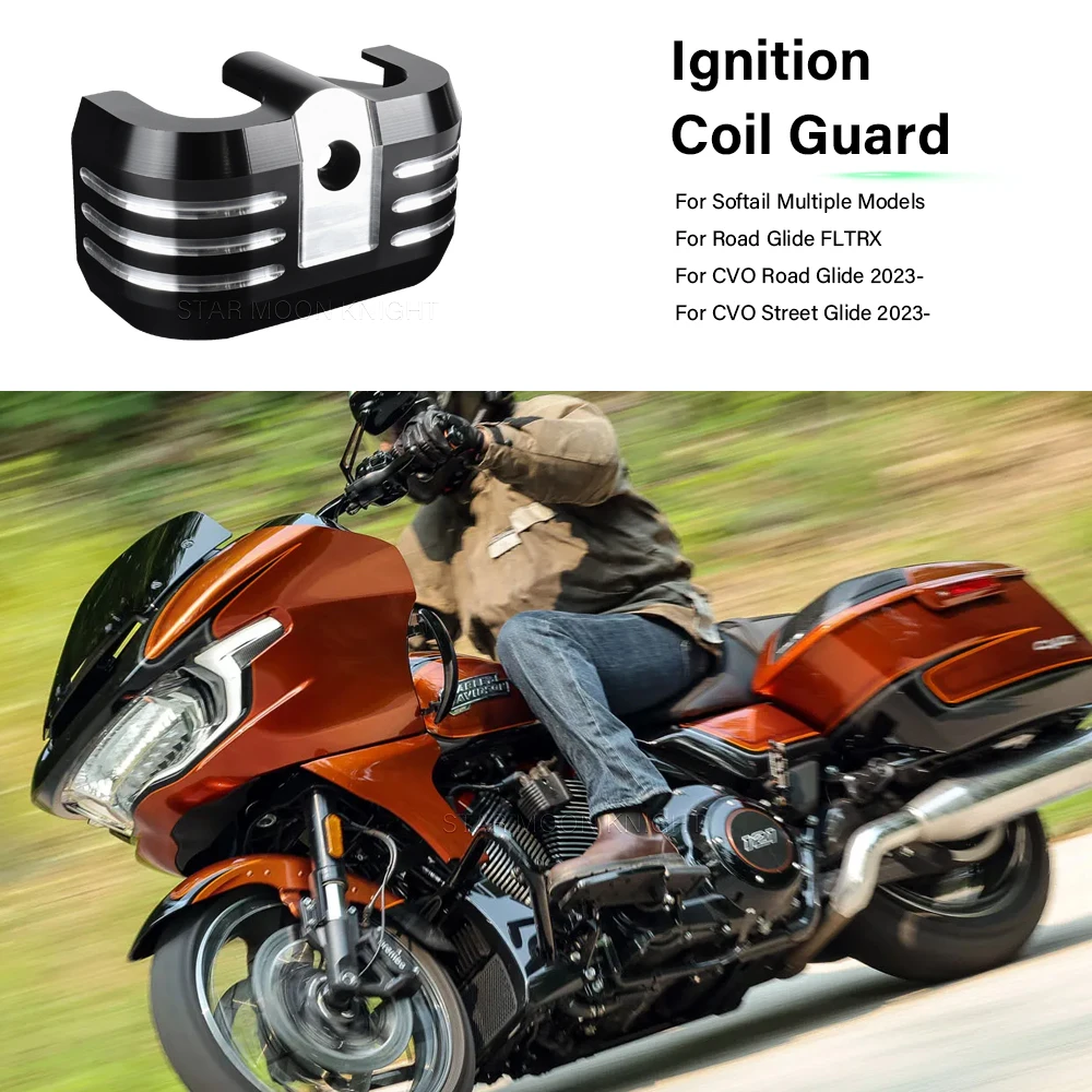 

CVO Road Glide Ignition Coil Guard For Softail Breakout FXBR/S Low Rider ST Breakout 117 Blazing Star Heritage Classic