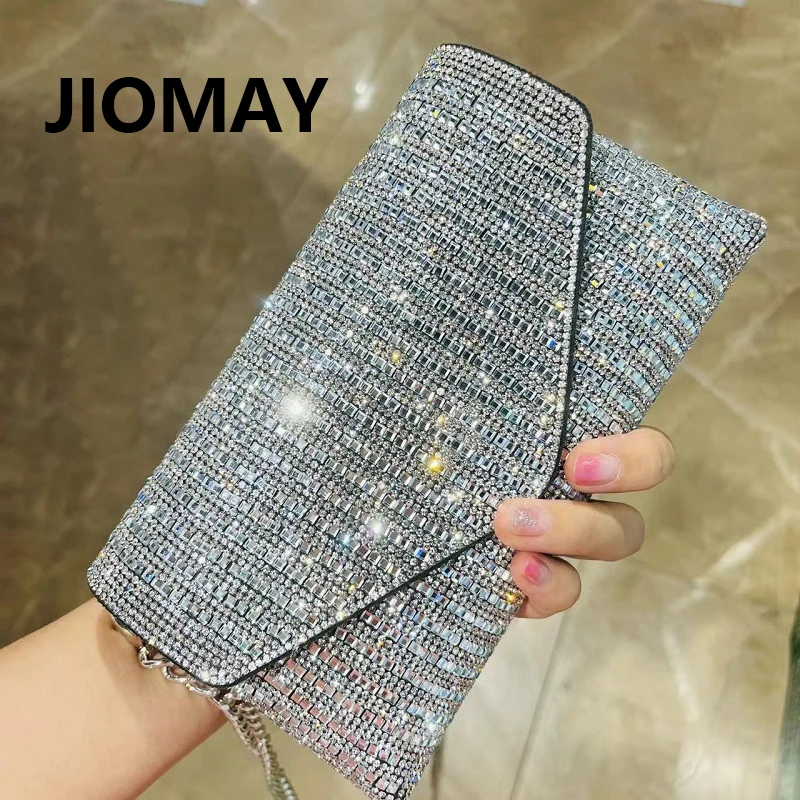 JIOMAY Mini Evening Bags Luxury Handbags 2023 Designer Brand Ladies Rhinestones Purse Small Hand Bags for Women Shoulder Bags