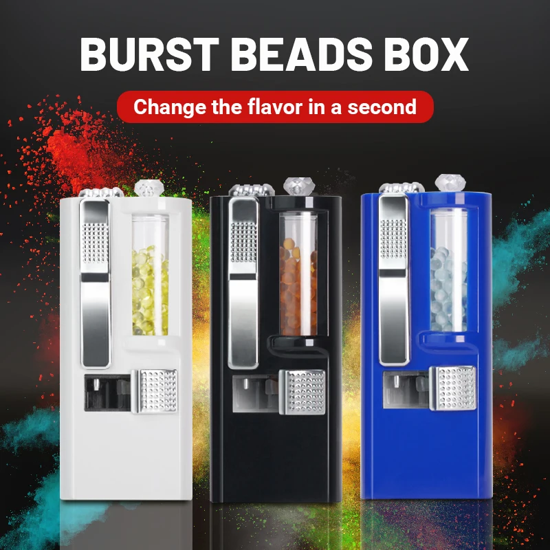 Hot Selling Upgraded Version Diy Mixed Fruit Flavor Mint Flavor Cigarette Bead Burst Bead Filter Push Ball Storage Cigarette Box