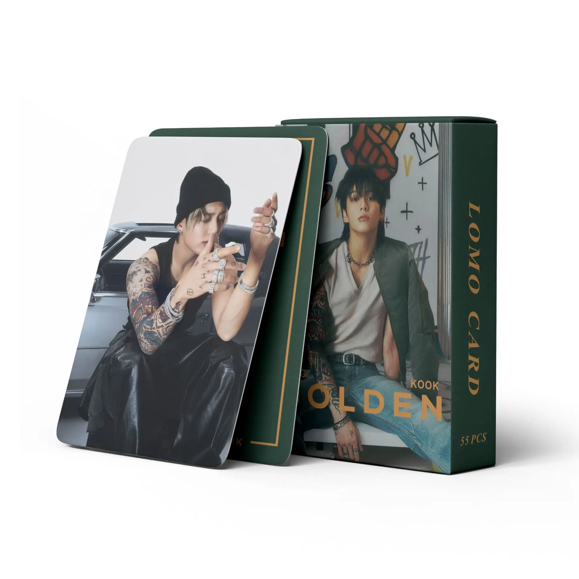 55Pcs/Box Kpop GOLDEN Jeon Jung Kook Solo Photocards Lomo Cards Photo Card for Fans Collection