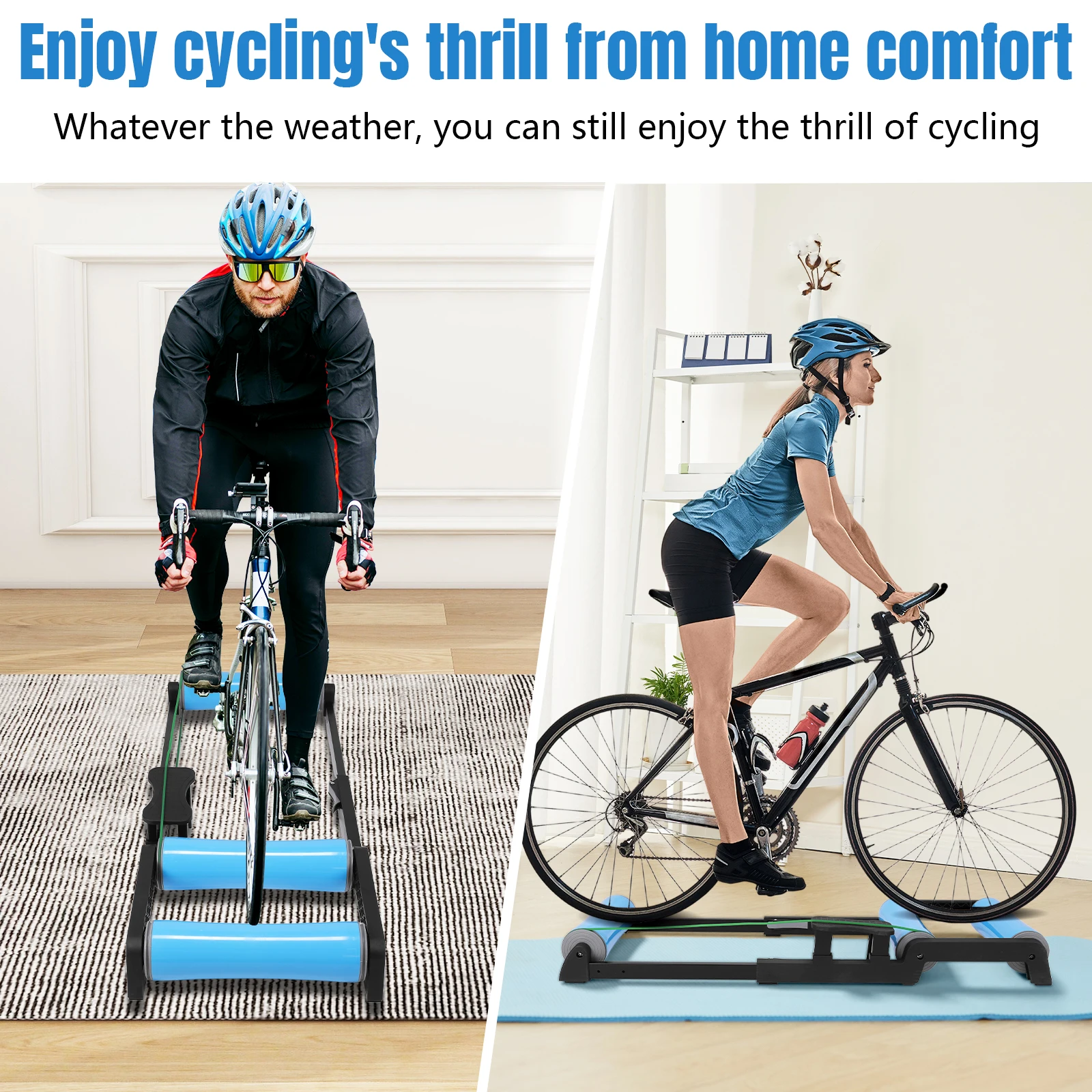 

Anti-Slip Cycling Train Platform Roller Foldable Enhance Balance Bicycle Rack Detachable Racing & Strength Training Equipment