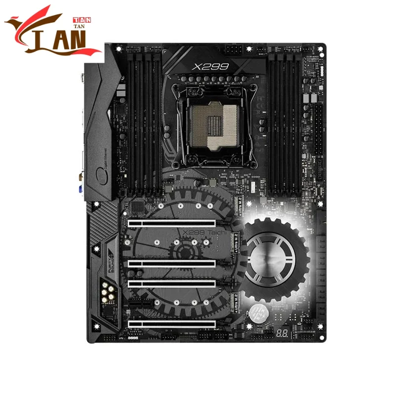 

Материнская плата для Asrock X299 TAICHI, 256 ГБ PCI-E3.0 M.2 LGA 2066 DDR4 ATX X299, материнская плата, 100% протестирована, полностью работает TAN