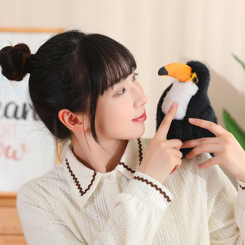 ألعاب محاكاة Toco Toucan من القطيفة ، حيوانات محشوة ، دمية أرنب لطيف ، هدايا تزيين المنزل ، 20 ، 30 #5